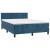 Pat box spring cu saltea, albastru închis, 140x190 cm, catifea GartenMobel Dekor