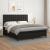 Pat box spring cu saltea, negru, 160x200 cm, piele ecologică GartenMobel Dekor