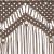 Perdea macrame, gri taupe,140 x 240 cm, bumbac GartenMobel Dekor