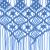 Perdea macrame, albastru, 140 x 240 cm, bumbac GartenMobel Dekor