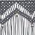 Perdea macrame, antracit, 140 x 240 cm, bumbac GartenMobel Dekor