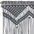 Perdea macrame, antracit, 140 x 240 cm, bumbac GartenMobel Dekor