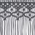 Perdea macrame, antracit, 140 x 240 cm, bumbac GartenMobel Dekor