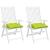 Perne de scaun 2 buc. verde deschis 50x50x7 cm textil oxford GartenMobel Dekor