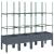 Jardinieră de grădină cu spalier, gri, 160x40x142,5 cm, PP GartenMobel Dekor