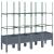 Jardinieră de grădină cu spalier, gri, 160x40x142,5 cm, PP GartenMobel Dekor