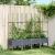 Jardinieră de grădină cu spalier, gri, 160x40x142,5 cm, PP GartenMobel Dekor