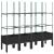 Jardinieră de grădină cu spalier, negru, 160x40x142,5 cm, PP GartenMobel Dekor