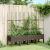 Jardinieră de grădină cu spalier, maro, 160x40x142,5 cm, PP GartenMobel Dekor