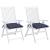 Perne de scaun 2 buc. bleumarin 50x50x7 cm textil oxford GartenMobel Dekor
