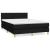 Pat box spring cu saltea, negru, 140x190 cm, textil GartenMobel Dekor