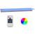 Deversor de cascadă cu LED-uri RGB, 90 cm, oțel inoxidabil GartenMobel Dekor