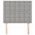 Tăblii de pat, 2 buc, gri deschis, 80x5x78/88 cm, textil GartenMobel Dekor