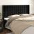 Tăblie de pat cu aripioare, negru, 163x16x118/128 cm, catifea GartenMobel Dekor