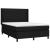 Pat box spring cu saltea, negru, 140x190 cm, textil GartenMobel Dekor