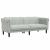 Set de canapele, 3 piese, gri deschis, catifea GartenMobel Dekor