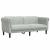 Set de canapele, 3 piese, gri deschis, catifea GartenMobel Dekor