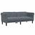 Set de canapele, 3 piese, gri închis, catifea GartenMobel Dekor