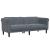 Set de canapele, 3 piese, gri închis, catifea GartenMobel Dekor