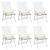 Perne de scaun, 6 buc., alb crem, 50x50x7 cm, textil oxford GartenMobel Dekor