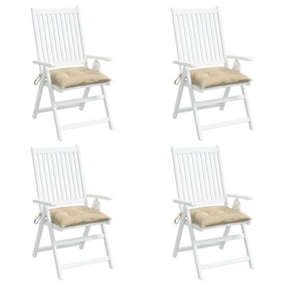 Perne de scaun, 4 buc., bej, 50x50x7 cm, textil oxford GartenMobel Dekor