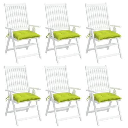 Perne de scaun 6 buc. verde deschis 50x50x7 cm textil oxford GartenMobel Dekor