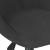 Scaun de masă pivotant, negru, catifea GartenMobel Dekor