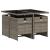 Set mobilier de grădină cu perne, 5 piese, gri, poliratan GartenMobel Dekor