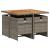 Set mobilier de grădină cu perne, 5 piese, gri, poliratan GartenMobel Dekor