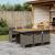 Set mobilier de grădină cu perne, 7 piese, gri, poliratan GartenMobel Dekor