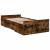 Cadru pat cu sertare stejar fumuriu 100x200 cm lemn prelucrat GartenMobel Dekor
