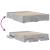 Cadru de pat cu sertare, gri beton, 150x200 cm, lemn prelucrat GartenMobel Dekor