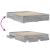 Cadru de pat cu sertare gri sonoma 150x200 cm lemn prelucrat GartenMobel Dekor