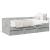 Cadru pat de zi cu sertare gri beton 100x200 cm lemn prelucrat GartenMobel Dekor