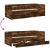 Cadru pat cu sertare stejar fumuriu 100x200 cm lemn prelucrat GartenMobel Dekor