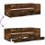 Cadru pat cu sertare stejar fumuriu 90x190 cm lemn prelucrat GartenMobel Dekor
