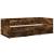 Cadru pat cu sertare, stejar fumuriu, 75x190 cm lemn prelucrat GartenMobel Dekor