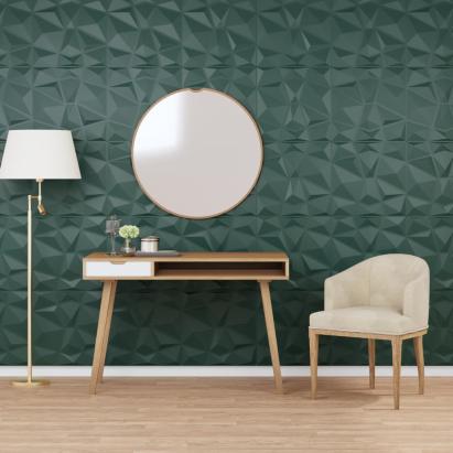 Panouri de perete 24 buc. verde 50x50 cm XPS 6 m² diamant GartenMobel Dekor