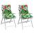 Perne scaune cu spătar jos, 2 buc., multicolor, textil oxford GartenMobel Dekor