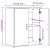 Dulap, gri beton, 60x31x70 cm, lemn prelucrat GartenMobel Dekor