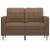 Canapea cu 2 locuri, maro, 120 cm, material textil GartenMobel Dekor