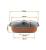 Tavă Royalty Line antiaderentă, cu înveliș de marmură și capac de sticlă, 5.3 L. Handy KitchenServ