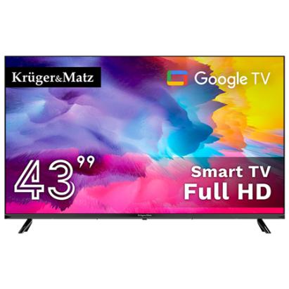 GOOGLE SMART TV 43 INCH 108CM H265 HEVC KRUGER&MATZ EuroGoods Quality