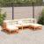 Set mobilier de grădină cu perne, 6 piese, lemn masiv de pin GartenMobel Dekor