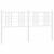 Tăblie de pat metalică, alb, 150 cm GartenMobel Dekor