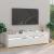 Comode TV cu lumini LED, 2 buc., alb extralucios, 75x35x40 cm GartenMobel Dekor