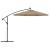 vida XL Pânză de schimb umbrelă de soare consolă, gri taupe, 350 cm GartenMobel Dekor