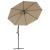 vida XL Pânză de schimb umbrelă de soare consolă, gri taupe, 350 cm GartenMobel Dekor