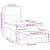 Pat box spring cu saltea, roz, 80x200 cm, catifea GartenMobel Dekor