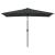 Umbrelă de soare exterior, stâlp metal, antracit, 300 x 200 cm GartenMobel Dekor